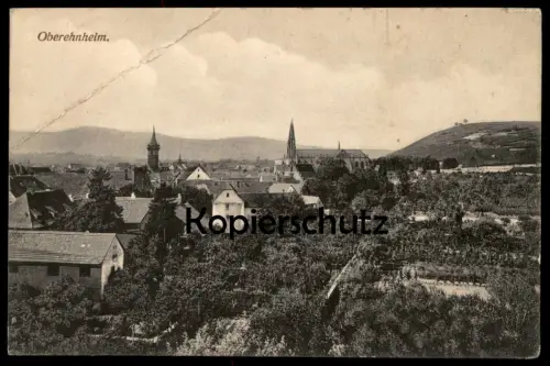 ALTE POSTKARTE OBEREHNHEIM PANORAMA TOTALANSICHT OBERNAI ELSASS ALSACE FELDPOST 1917 AK postcard Ansichtskarte cpa