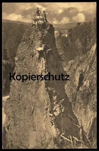 ALTE POSTKARTE KRUPPENFELS LA SCHLUCHT KLETTERER CLIMBER BERGSTEIGER HAUTES VOSGES Ansichtskarte AK cpa photo