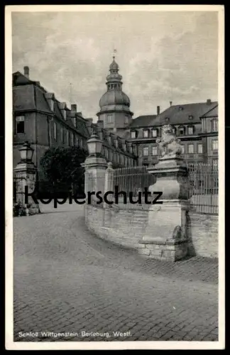ÄLTERE POSTKARTE SCHLOSS WITTGENSTEIN BAD BERLEBURG castle chateau Ansichtskarte cpa postcard