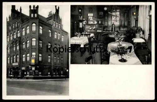 ALTE POSTKARTE GASTSTÄTTE AMTSHOF HANNOVER INHABER HANS MEIER BEFLAGGUNG VERM. 1939 Ansichtskarte postcard cpa AK