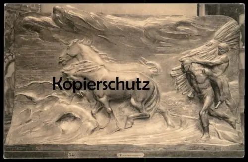 ALTE POSTKARTE MUSÉE DE BRUXELLES TRAVAILLEURS DE LA MER PAR C. MEUNIER Brüssel Ansichtskarte cpa postcard AK