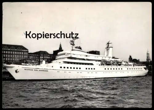 ÄLTERE POSTKARTE HAMBURG FAHRGASTSCHIFF MS WAPPEN VON HAMBURG Schiff ship bateau Ansichtskarte AK cpa postcard