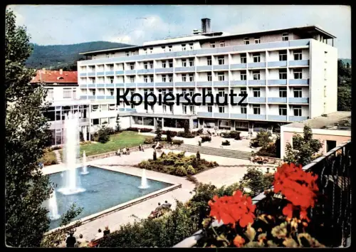 ÄLTERE POSTKARTE SANATORIUM WICKER BAD WILDUNGEN Brunnen Fontaine fountain Ansichtskarte AK cpa postcard