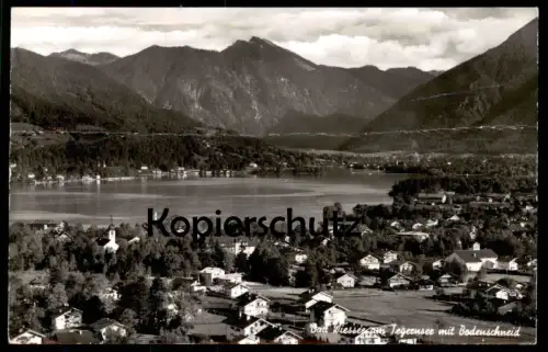 ÄLTERE POSTKARTE BAD WIESSEE AM TEGERNSEE MIT BODENSCHNEID Ansichtskarte postcard cpa AK