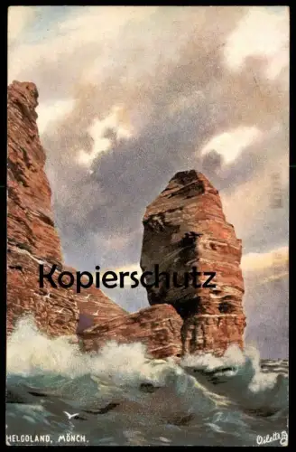 ALTE POSTKARTE HELGOLAND MÖNCH RAPHAEL TUCK TUCK' S POSTCARD OILETTE Nr. 173B Kollektion Deutsche Städte Ansichtskarte