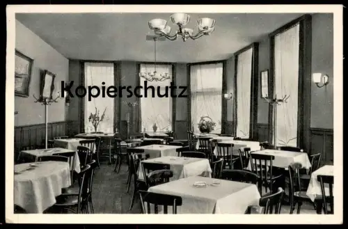 ALTE POSTKARTE EUSKIRCHEN GASTHOF THIEBACH INNENANSICHT Inneres verm. 40er Jahre postcard AK Ansichtskarte cpa