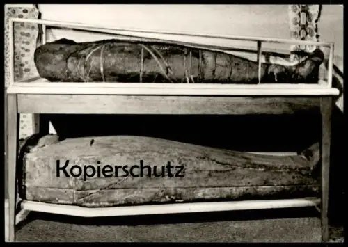 ÄLTERE POSTKARTE KAISERSWERTH DIAKONIEWERK MUSEUM ÄGYPTISCHE MUMIE mummy momie DÜSSELDORF cpa postcard Ansichtskarte AK