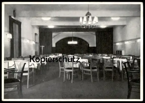 ALTE POSTKARTE HEPPENHEIM BERGSTRASSE PARKHOTEL HOTEL HALBER MOND SAAL INNENANSICHT Ansichtskarte AK cpa postcard