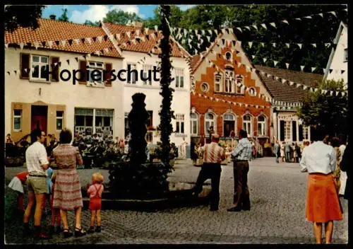 ÄLTERE POSTKARTE TECKLENBURG MARKTPLATZ Familie mit Kind family Ansichtskarte postcard AK cpa