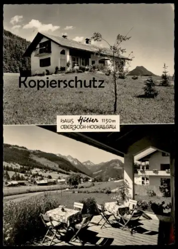 ÄLTERE POSTKARTE OBERJOCH ALLGÄU HAUS HÖLTER Hochallgäu Hindelang Ansichtskarte cpa AK postcard