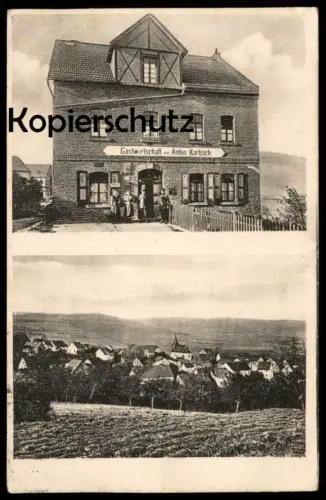 ALTE POSTKARTE HOLZFELD BEI HIRZENACH GASTWIRTSCHAFT VON ANTON KARBACH POSTHILFSSTELLE BOPPARD cpa postcard AK