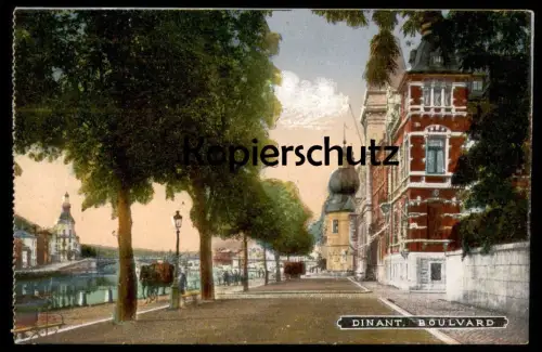 ALTE POSTKARTE DINANT BOULVARD Boulevard coach Kutsche Feldpost Ansichtskarte AK cpa postcard