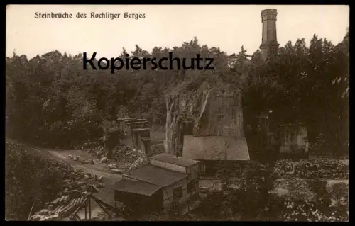 ALTE POSTKARTE STEINBRÜCHE DES ROCHLITZER BERGES Rochlitz Mulde Berg Steinbruch Ansichtskarte postcard cpa