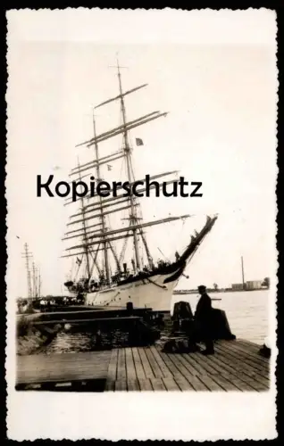 ALTE FOTO POSTKARTE SCHULSCHIFF DEUTSCHLAND SEGELSCHIFF SCHIFF clipper sailing ship cpa photo postcard Ansichtskarte AK