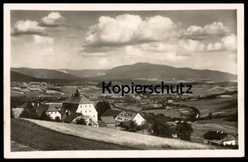 ALTE POSTKARTE RABENSTEIN 1930 MIT BLICK ZUM RACHEL BAYRISCHER WALD BAYERN Ansichtskarte AK cpa postcard