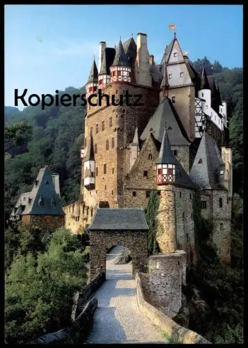 POSTKARTE BURG ELTZ CASTLE LE CHATEAU D'ELTZ Wierschem Maifeld Polch Schloss Ansichtskarte AK cpa postcard