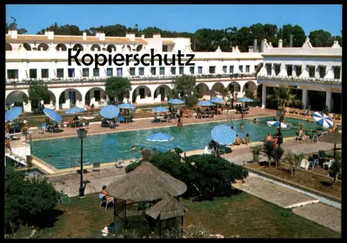 ÄLTERE POSTKARTE CÁDIZ ROTA HOTEL PLAYA DE LA LUZ piscine swimming pool Espana spain Ansichtskarte cpa postcard AK