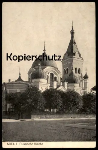 ALTE POSTKARTE MITAU LETTLAND RUSSISCHE KIRCHE Jelgava russian church Latvia Latvija Ansichtskarte AK postcard cpa