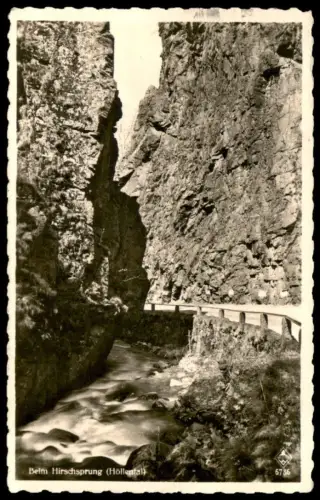ALTE POSTKARTE SCHWARZWALD BEIM HIRSCHSPRUNG HÖLLENTAL Buchenbach Hinterzarten Black Forest Foret-Noire