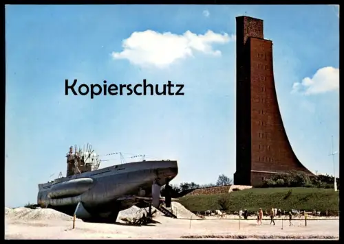 POSTKARTE U-BOOT U 995 LABOE UNTERSEEBOOT & MARINEDENKMAL Schiff submarine u-boat sous-marin Ansichtskarte AK