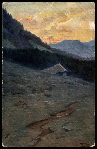 ALTE KÜNSTLER POSTKARTE SOMMER IM SCHWARZWALD FRITZ REISS SCHWARZWALDHAUS BAUERNHAUS BLACK FOREST cpa postcard AK