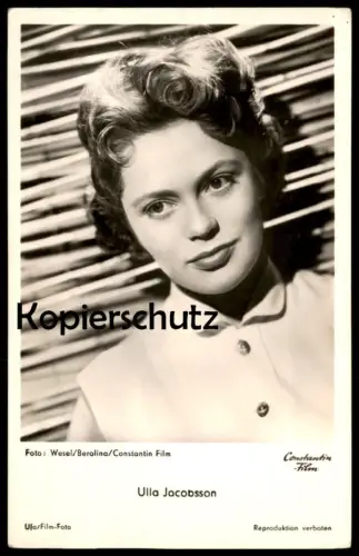 ALTE POSTKARTE ULLA JACOBSSON UFA FILM-SCHAUSPIELERIN Constantin Actress actor acteur Universum postcard cpa AK