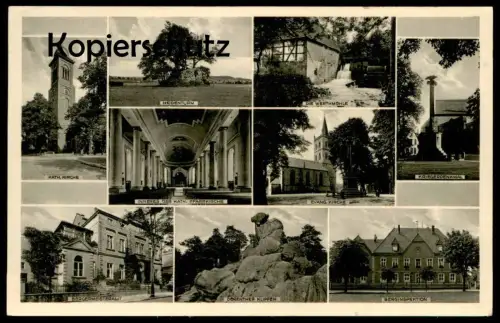 ALTE POSTKARTE IBBENBÜREN BERGINSPEKTION BÜRGERMEISTERAMT HEIDENTURM WERTHMÜHLE KRIEGERDENKMAL Ansichtskarte AK cpa