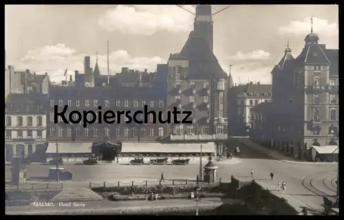 ALTE POSTKARTE MALMÖ HOTELL SAVOY Hotel Norra Vallgatan Schweden Sverige Sweden Suede Ansichtskarte AK cpa postcard