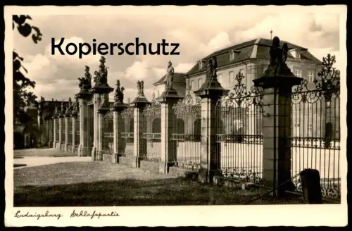 ALTE POSTKARTE LUDWIGSBURG SCHLOSSPARTIE SCHLOSS chateau castle Feldpost 1942 cpa Ansichtskarte postcard AK