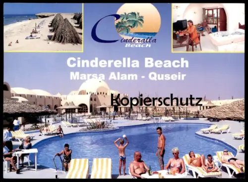 ÄLTERE POSTKARTE MARSA ALAM QUSEIR CINDERELLA BEACH Cinderalla Red Sea Egypt Ägypten l'egypte Ansichtskarte postcard cpa