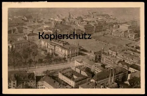 ALTE POSTKARTE LEIPZIG FLIEGERAUFNAHME 1922 MUSEUM UND AUGUSTUSPLATZ Luftbild Vogelschau Ansichtskarte postcard cpa AK
