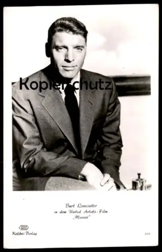 ALTE FOTO KARTE BURT LANCASTER FILM MASSAI KOLIBRI VERLAG UNITED ARTISTS actor Film Photo Schauspieler