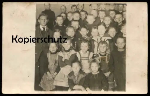 ALTE FOTO POSTKARTE SCHULE SCHÜLER verm. Erlbach oder Umgebung school école Schüler students pupil enfants cpa photo AK