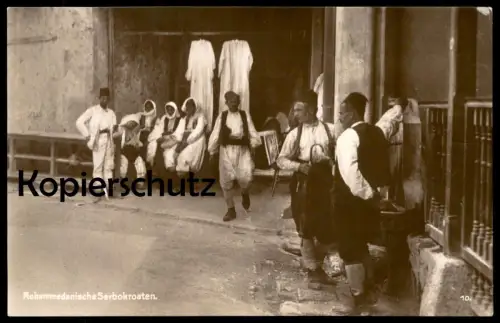 ALTE POSTKARTE MOHAMMEDANISCHE SERBOKROATEN MOSTAR Serbien Jugoslawien Kosovo Macedonia Srbija Bosnien Bosnia