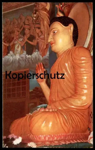 ÄLTERE POSTKARTE STATUE OF LORD BUDDHA ASOKARAMAYA TEMPLE COLOMBO CEYLON SRI LANKA Ansichtskarte cpa postcard AK