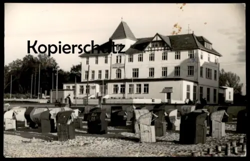 ÄLTERE POSTKARTE KÜHLUNGSBORN ERHOLUNGSHEIM JOCHEN WEIGERT STRANDKORB Ansichtskarte AK postcard cpa