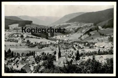 ÄLTERE POSTKARTE LUFTKURORT & WINTERSPORTPLATZ BAIERSBRONN 1959 Schwarzwald Black Forest postcard cpa AK Ansichtskarte