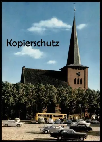 ÄLTERE POSTKARTE NEUSTADT OSTSEE KIRCHE VW Opel Mercedes Bus Autobus Ford church église Ansichtskarte AK postcard cpa