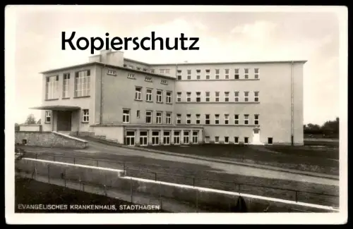 ALTE POSTKARTE STADTHAGEN KRANKENHAUS Hospital Niedersachsen Ansichtskarte AK postcard cpa