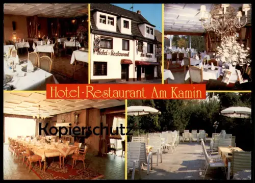 ÄLTERE POSTKARTE PULHEIM HOTEL RESTAURANT AM KAMIN H. W. VON WIRTH AUF DEM DRIESCH Ansichtskarte AK cpa postcard