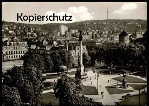 ÄLTERE POSTKARTE STUTTGART SCHLOSSPLATZ 1959 Schloss chateau castle Ansichtskarte AK cpa postcard