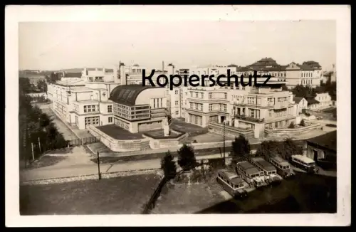 ALTE POSTKARTE JUNGBUNZLAU LANDESGEWERBESCHULE MLADA BOLESLAV ZEMSKA PRUM SKOLA Bus Auto Böhmen Ansichtskarte postcard