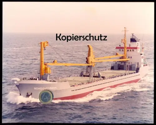 ÄLTERES ORIGINAL FOTO FRACHSCHIFF SCHOUWENBANK 1973 Diana K Wedlooper Schiff cargo ship photo 25 cm x 20 cm