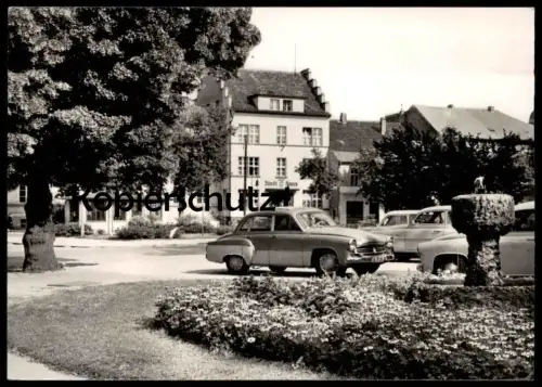 ÄLTERE POSTKARTE FÜRSTENWALDE SPREE OTTOMAR GESCHKE PLATZ WARTBURG 311 Ansichtskarte postcard AK cpa