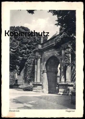 ÄLTERE POSTKARTE OSNABRÜCK HEGERTOR HEGER TOR Niedersachsen Ansichtskarte AK cpa postcard