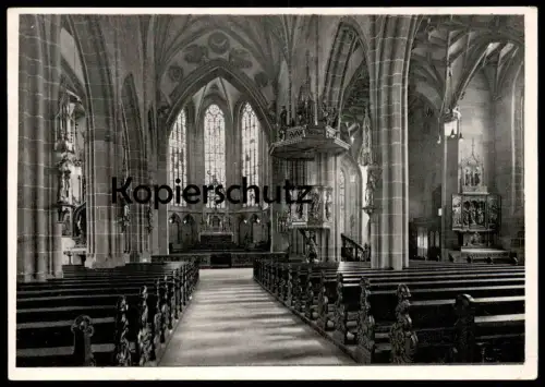 ALTE POSTKARTE ROTTWEIL AM NECKAR INNERES DER HEILIG-KREUZ-KIRCHE church église AK postcard Ansichtskarte cpa