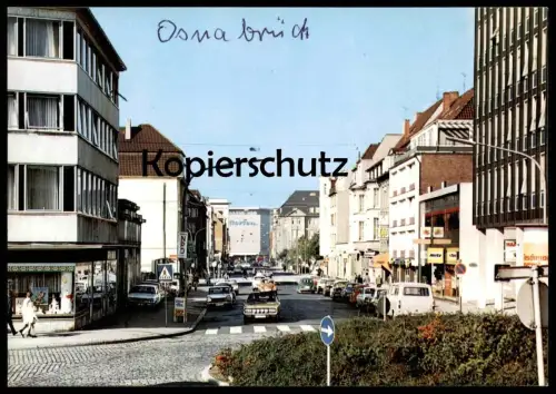 ÄLTERE POSTKARTE OSNABRÜCK BLICK IN DIE MÖSERSTRASSE Ford Hertz Ansichtskarte postcard cpa AK