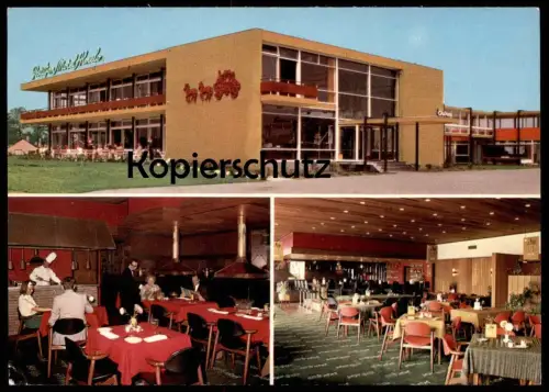 ÄLTERE POSTKARTE ALMELO POSTILJON HOTEL RUIME BENZINE SERVICE STATION COIFFEUR GRILLROOM KOCH Ansichtskarte postcard cpa