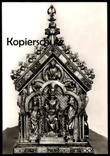 ÄLTERE POSTKARTE KAISERSWERTH SUITBERTUS SCHREIN AUS DEM 14. JAHRHUNDERT holy shrine coffret cpa postcard Ansichtskarte