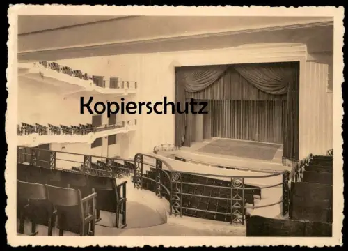 ALTE POSTKARTE BRUXELLES COLLÈGE SAINT-MICHEL LA SALLE DE FETES VUE DU PREMIER BALCON Brüssel Ansichtskarte cpa postcard